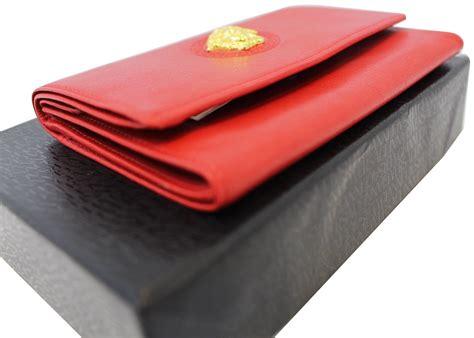 versace collection genuine leather wallet|Versace wallets for women.